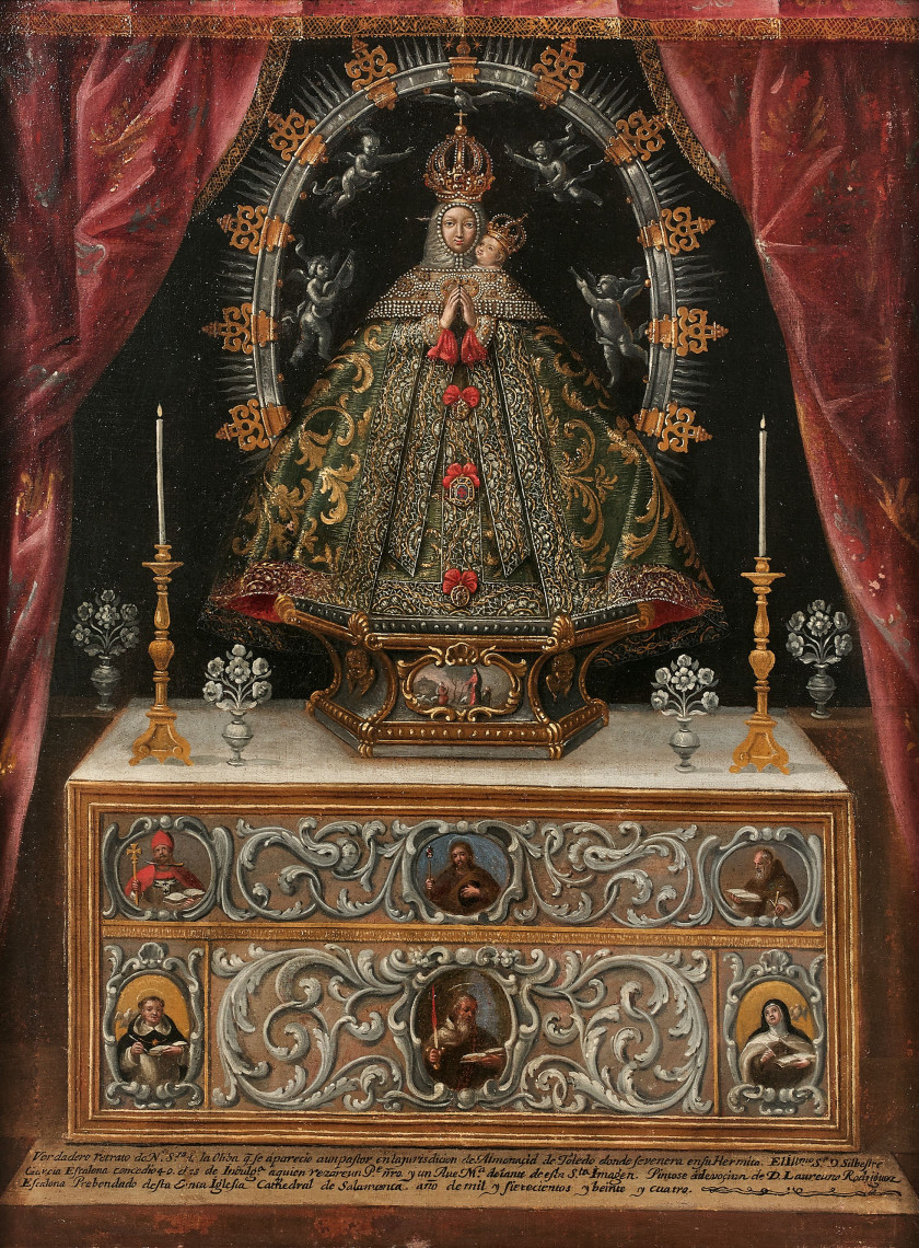 Ecole espagnole, 1724  La Vierge de l'olivier Toile