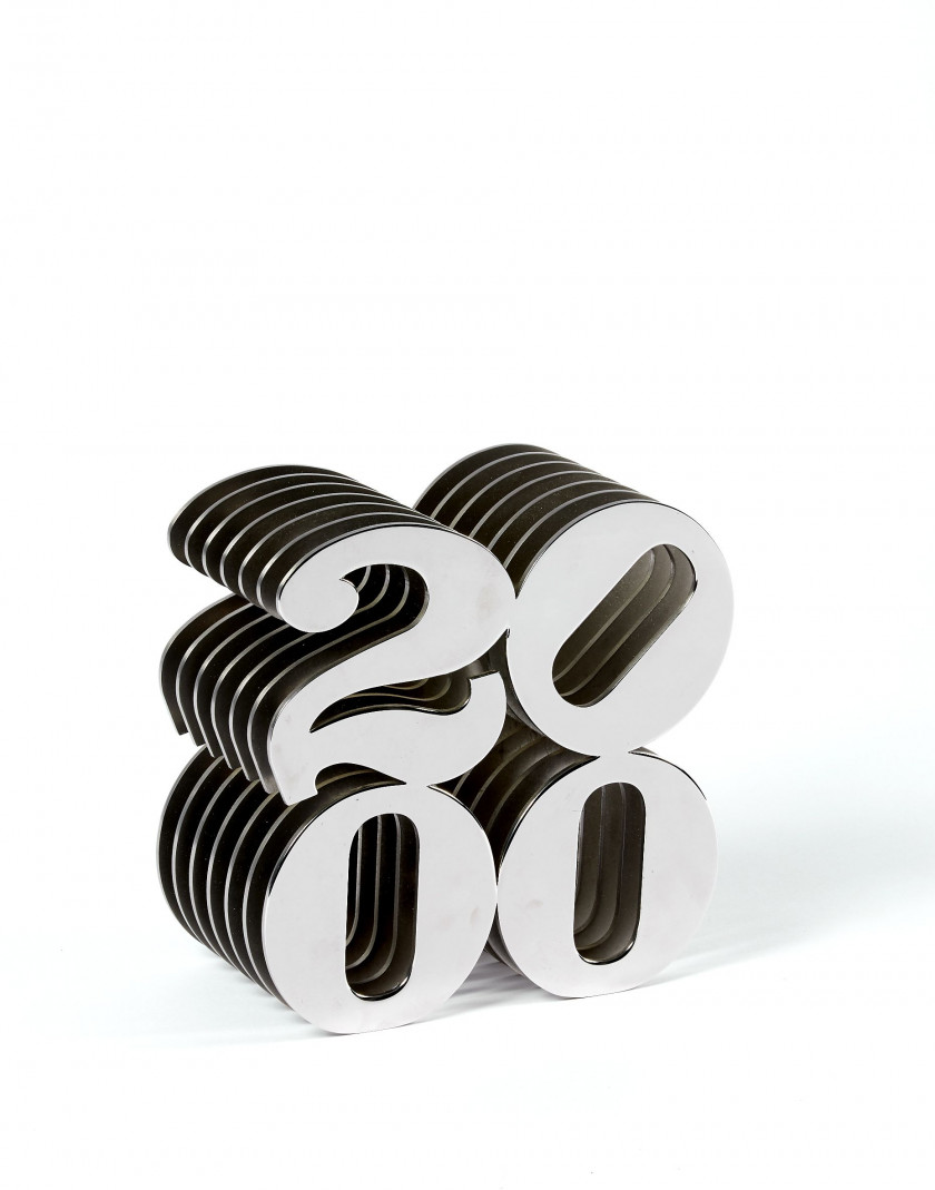 Robert INDIANA (1928 - 2018) 2000 - 1999 Acier inoxydable