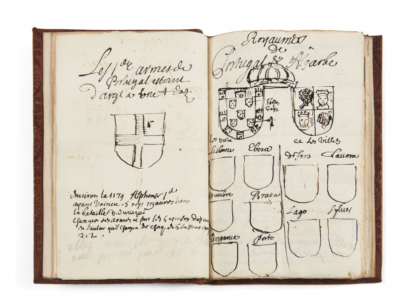 [MANUSCRIT.- PORTUGAL]  Armorial du Portugal.