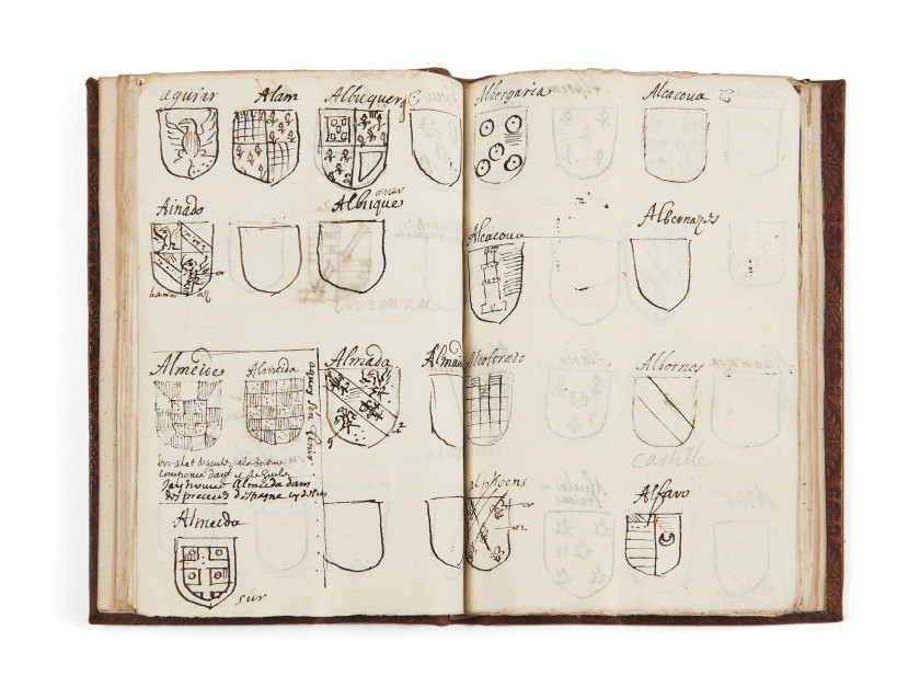 [MANUSCRIT.- PORTUGAL]  Armorial du Portugal.