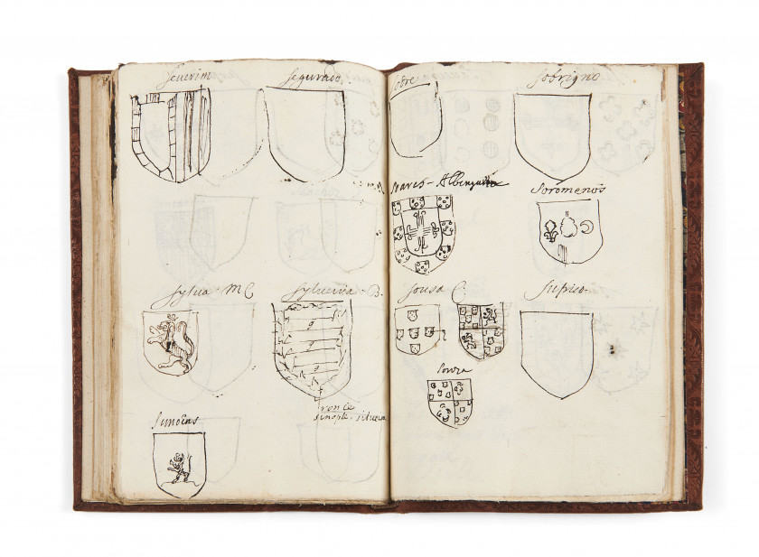 [MANUSCRIT.- PORTUGAL]  Armorial du Portugal.