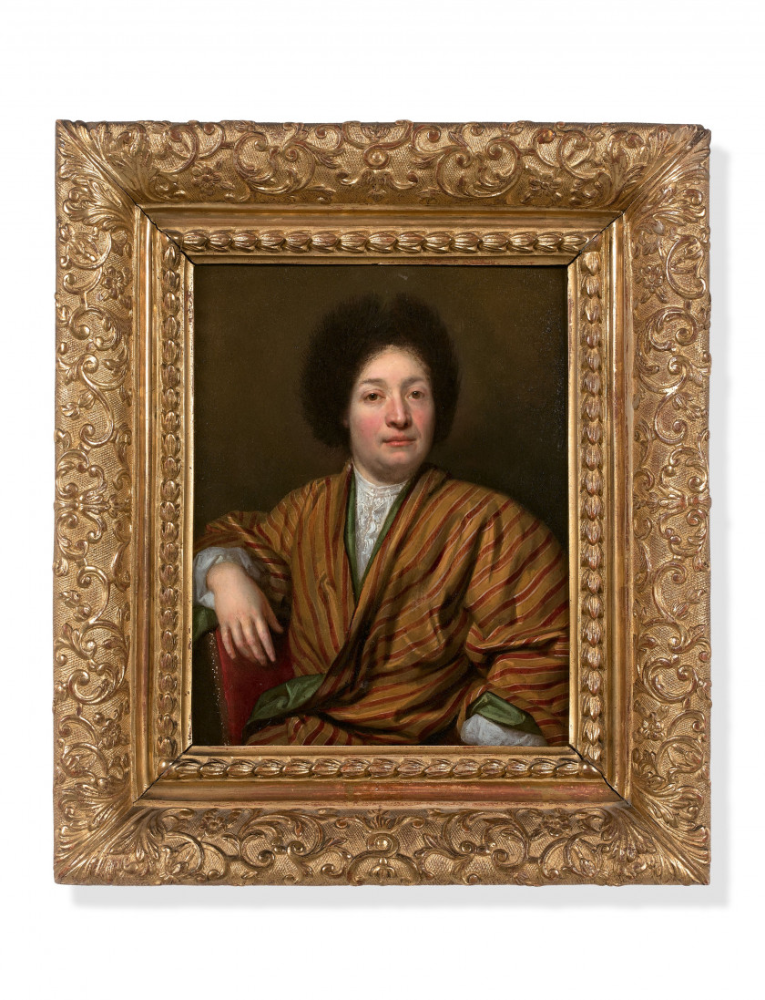 Nicolas de LARGILLIERRE Paris, 1656 - 1746 Portrait de Jean Peret, secrétaire du roi Huile sur cuivre