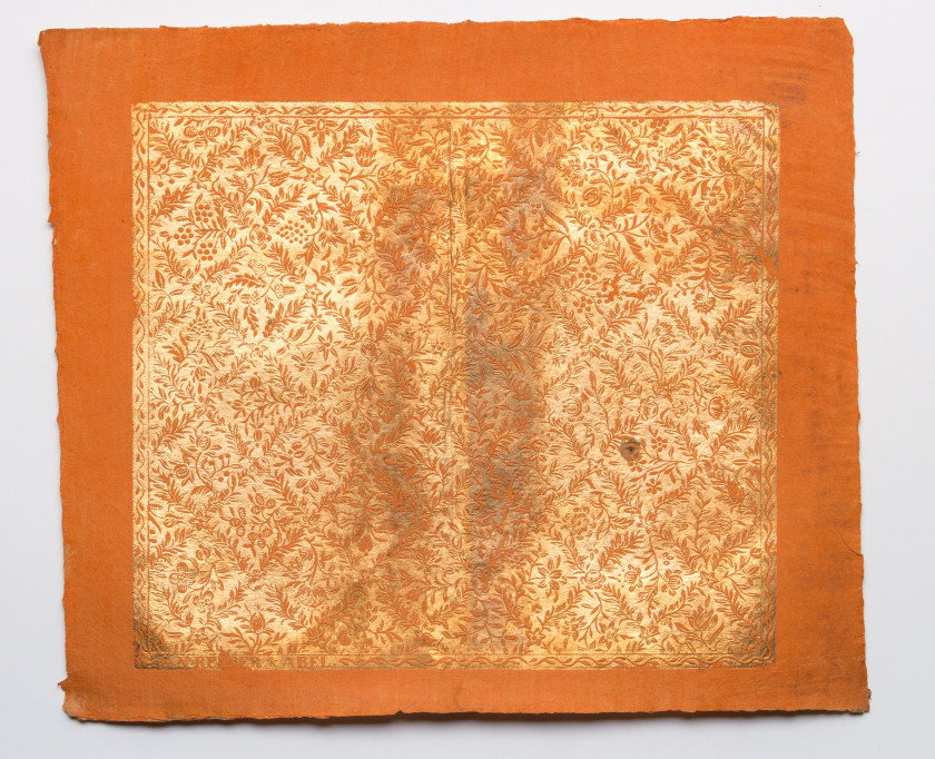 [PAPIER DOMINOTÉ]  Ensemble de 4 feuilles de papier dominoté.
