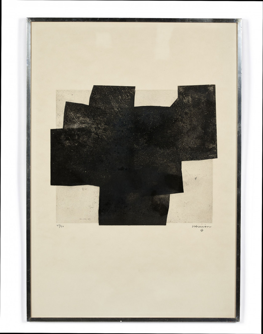 Eduardo CHILLIDA (1924-2002) Gau- 1972 Eau-forte en noir