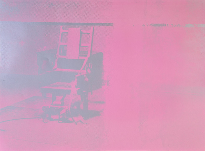 Andy WARHOL (Américain, 1928 - 1987) Electric Chair - 1971 (rose) Sérigraphie en couleurs