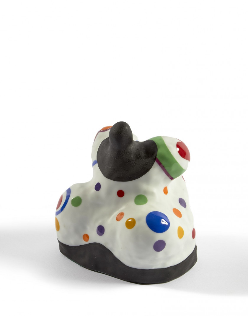 Niki de SAINT PHALLE (1930 - 2002) Nana (Model 1014) - 1968 Porcelaine peinte