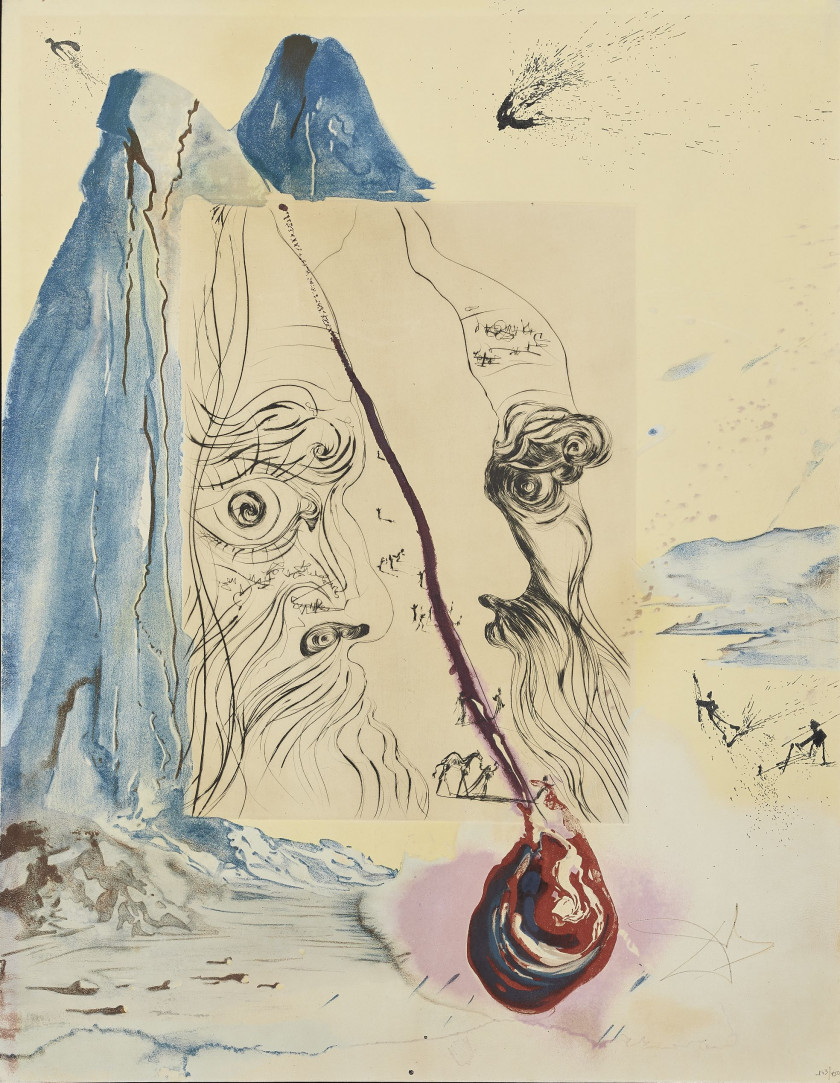 Salvador DALI (Espagnol, 1904 - 1989) Moise et le Monothéisme