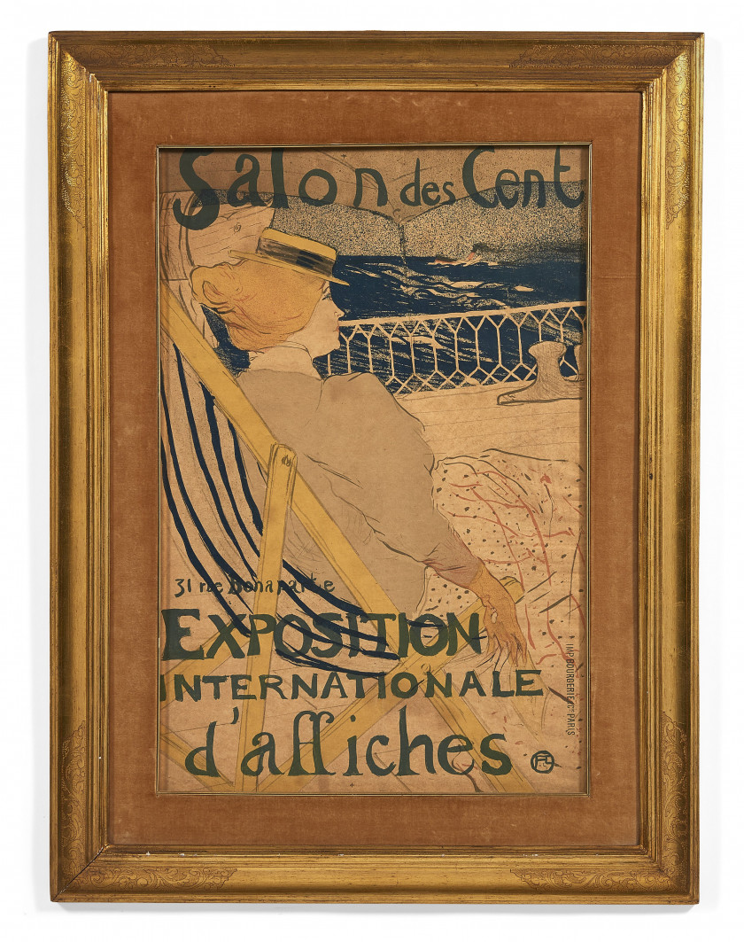 Henri de TOULOUSE-LAUTREC (Albi, 1864- Malromé, 1901) La passagère du 54 – 1896 (3ème état) Affiche lithographique en 7 couleurs