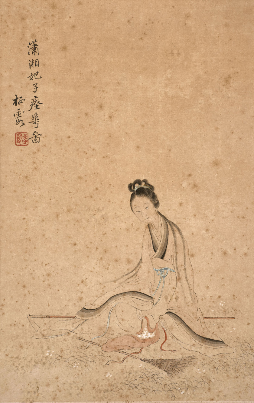 PEINTURE À L'ENCRE ET COULEUR SUR PAPIER, Chine, fin du XIXe-début du XXe siècle