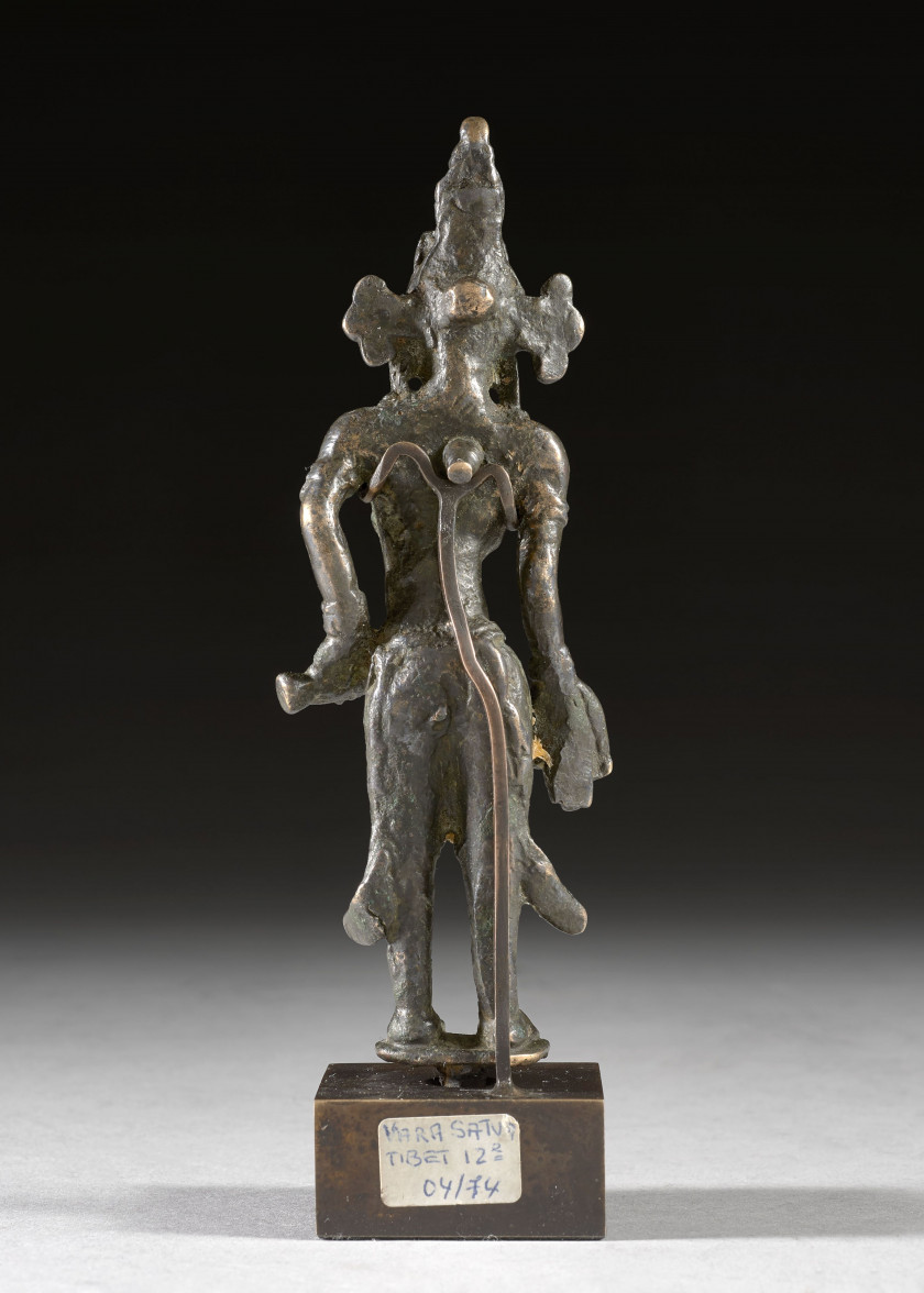 STATUETTE DE VAJRAPANI EN BRONZE, Tibet, XIIe siècle