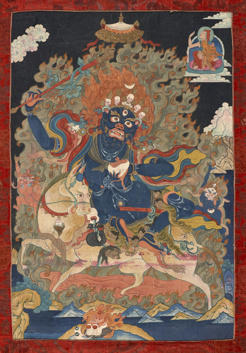 THANGKA DE PALDEN LHAMO, Tibet, début du XXe siècle