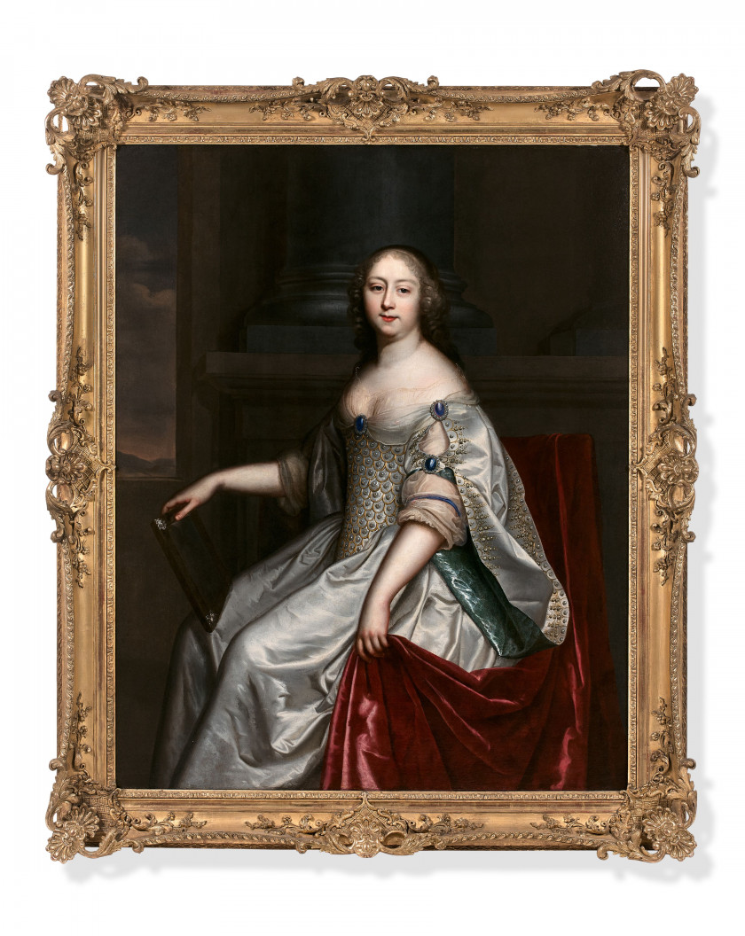 Charles et Henri BEAUBRUN Amboise, 1602 - Paris, 1692 / Amboise, 1603 - Paris, 1677 Portrait d'une dame de qualité tenant un miroir...