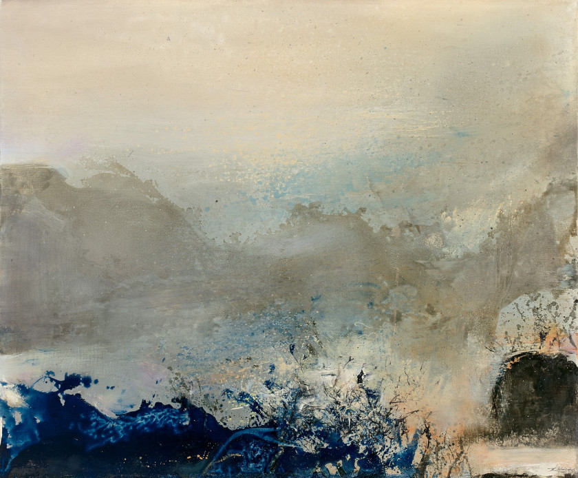 ZAO WOU- KI (1920 - 2013) 17.9.86 - 1986 Huile sur toile