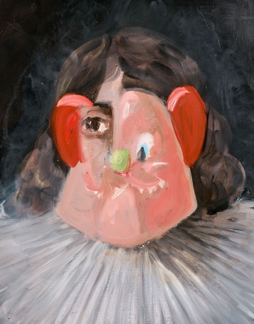 George CONDO (Né en 1957) PORTRAIT COMPOSITION - 2003 Huile sur toile