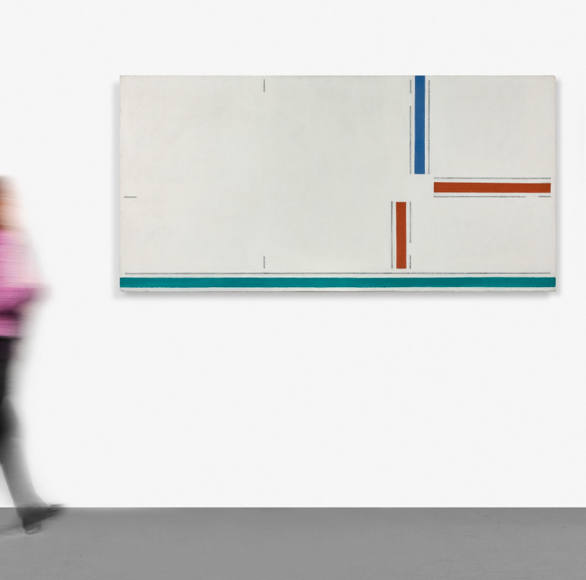 Martin BARRÉ (1924 - 1993) 79-A- 100 X 200 - 1979 Acrylique sur toile