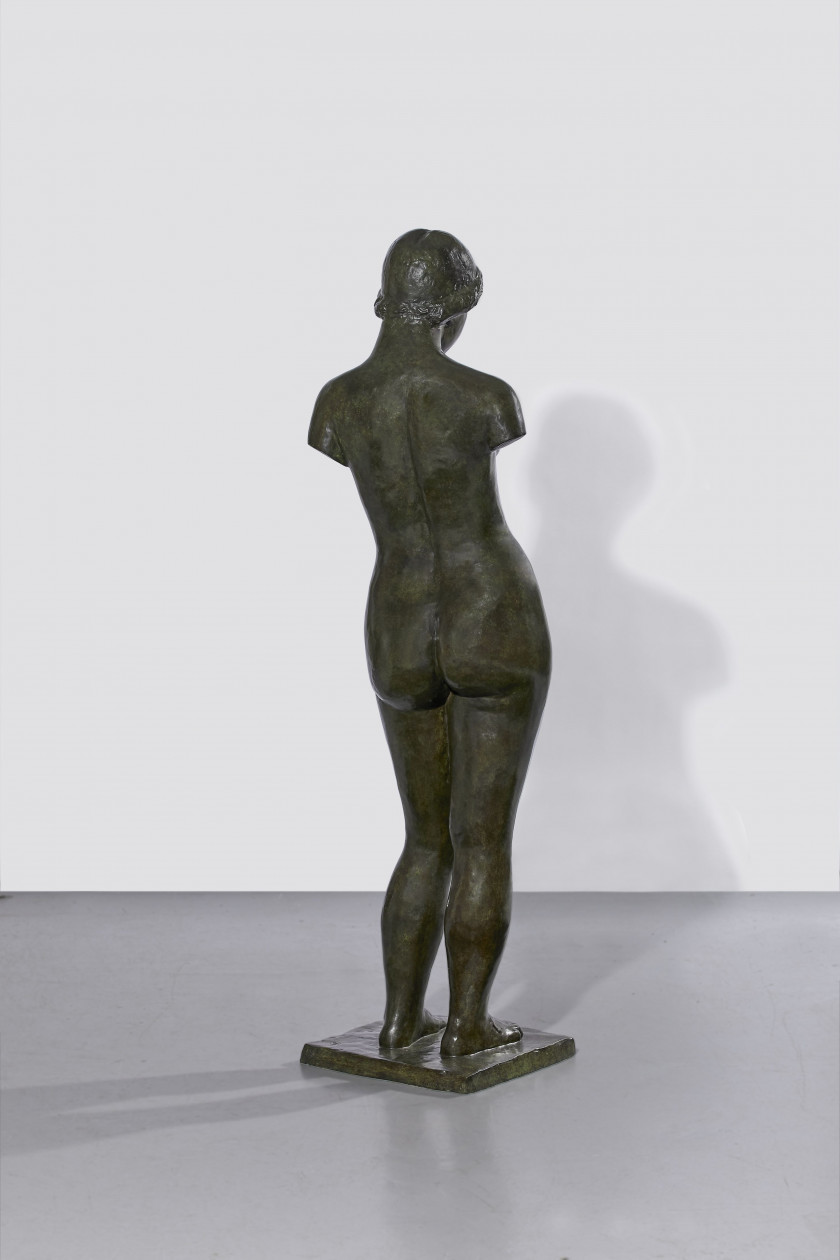Aristide MAILLOL 1861-1944 Harmonie, premier état Bronze à patine verte et nuances brunes