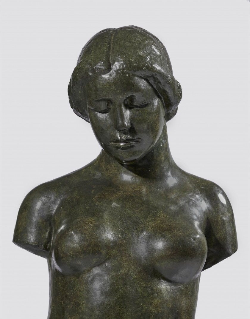 Aristide MAILLOL 1861-1944 Harmonie, premier état Bronze à patine verte et nuances brunes