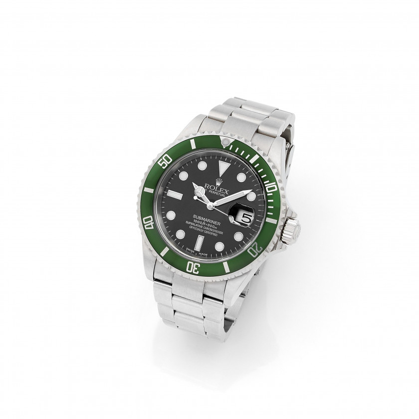 ROLEX  Submariner "Kermit", ref. 16610LV, n° F136610