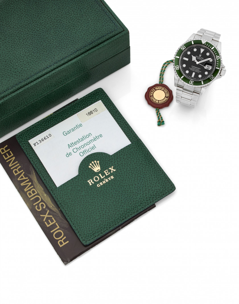 ROLEX  Submariner "Kermit", ref. 16610LV, n° F136610