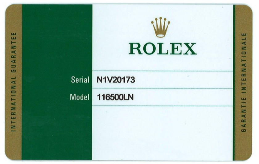 ROLEX  Daytona, ref. 116500LN, n° N1V20173