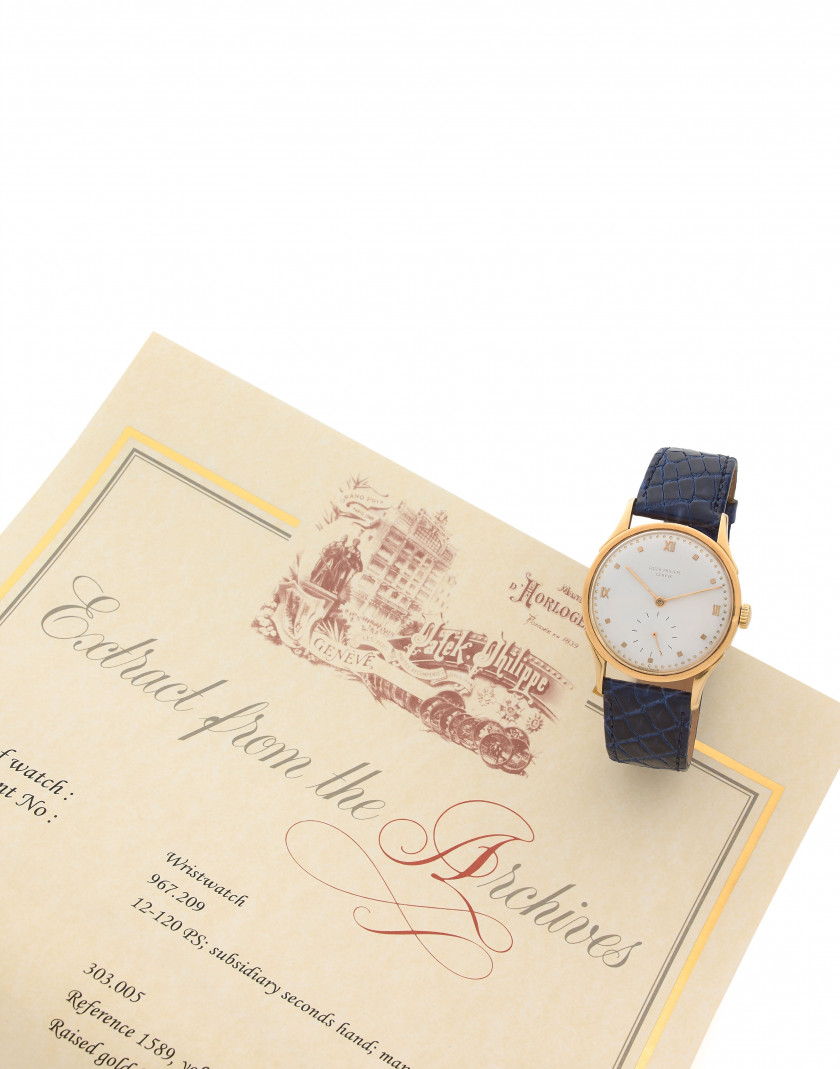 PATEK PHILIPPE  Calatrava, ref. 1589, n° 967209 / 303005