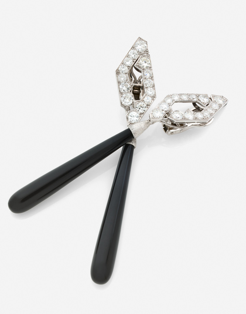 Paire de pendants d'oreilles