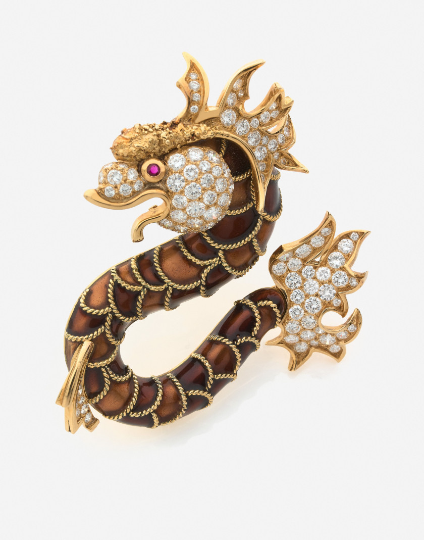 Clip de corsage dragon