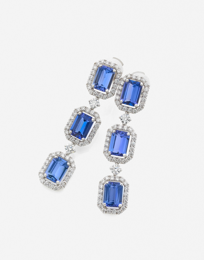 Paire de pendants d'oreilles