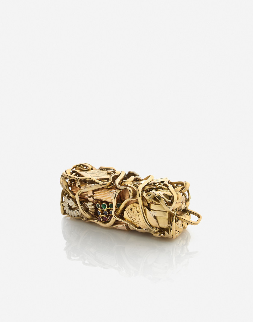 CESAR (1921-1998) Pendentif Compression