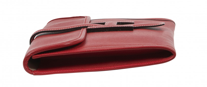 HERMÈS  Pochette JIGE Veau Epsom rouge  JIGE clutch Red Epsom calfskin leather  ****