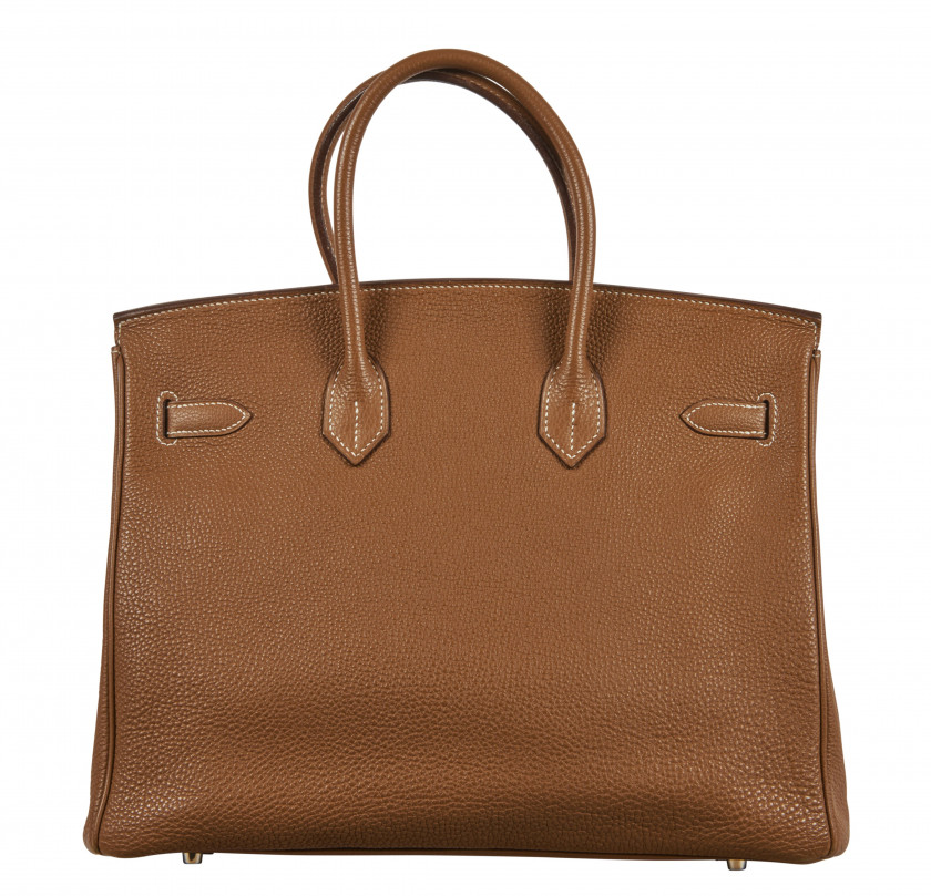 HERMÈS 2006  Sac BIRKIN 35 Veau Togo Gold Piqué sellier blanc Garniture métal argenté palladié  BIRKIN 35 bag Gold...