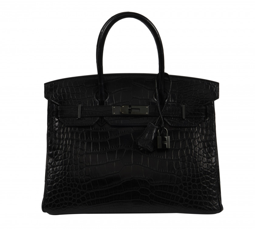 HERMÈS Édition Limitée 2010  Sac BIRKIN SO BLACK 30 Alligator mat noir (Alligator mississippiensis) II/B Garniture métal...