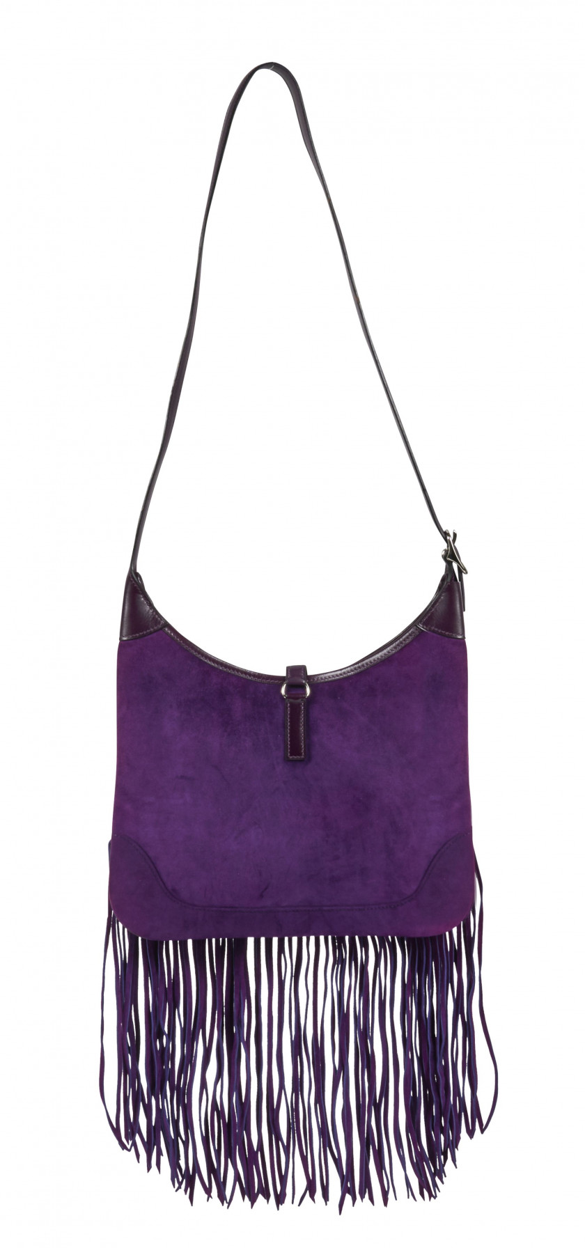 HERMÈS 2004  Sac TRIM ANATE 31 Veau Doblis et box violet Garniture métal argenté palladié  TRIM ANATE 31 bag Purple...