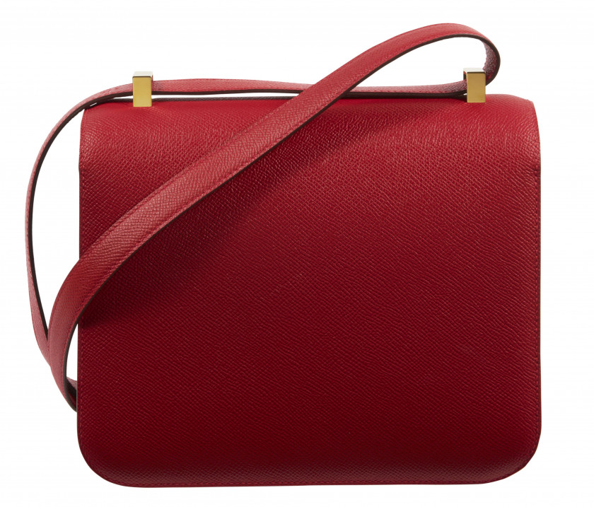 HERMÈS 2020  Sac CONSTANCE 24 Veau Epsom Rouge De Cœur Garniture métal plaqué or  CONSTANCE 24 bag Rouge De Cœur Eps...