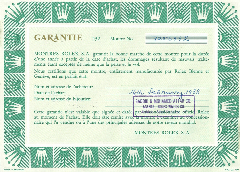 ROLEX  Airking, ref. 5500, n° 7556992