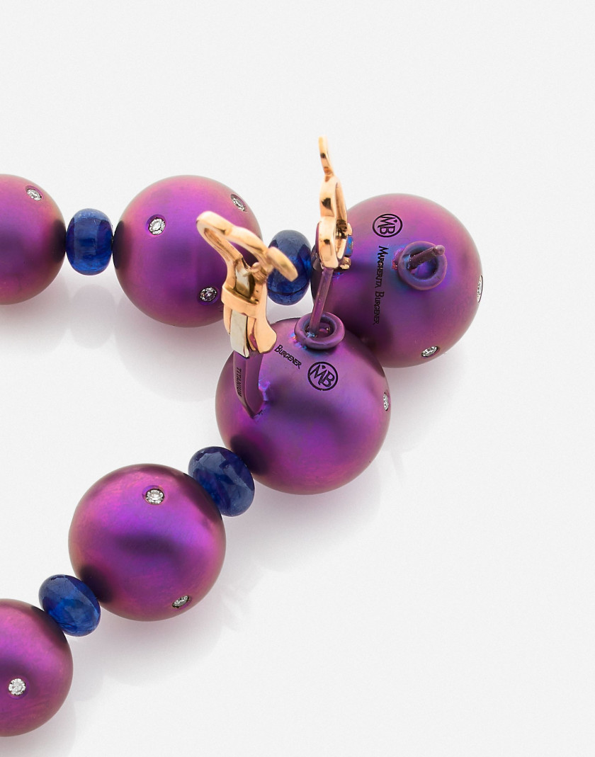 Margherita BURGENER  Paire de pendants d'oreilles