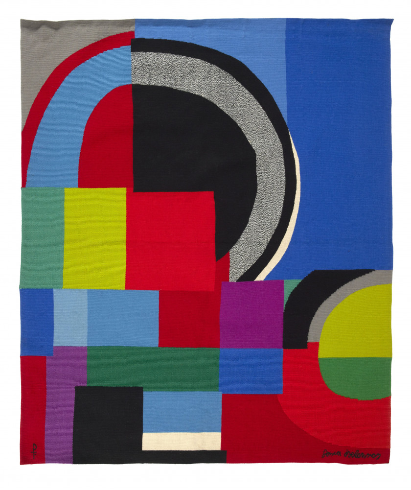 Sonia DELAUNAY (D’après un carton de) & PINTON 1885-1979 La Courbe Grise - 1970/1972