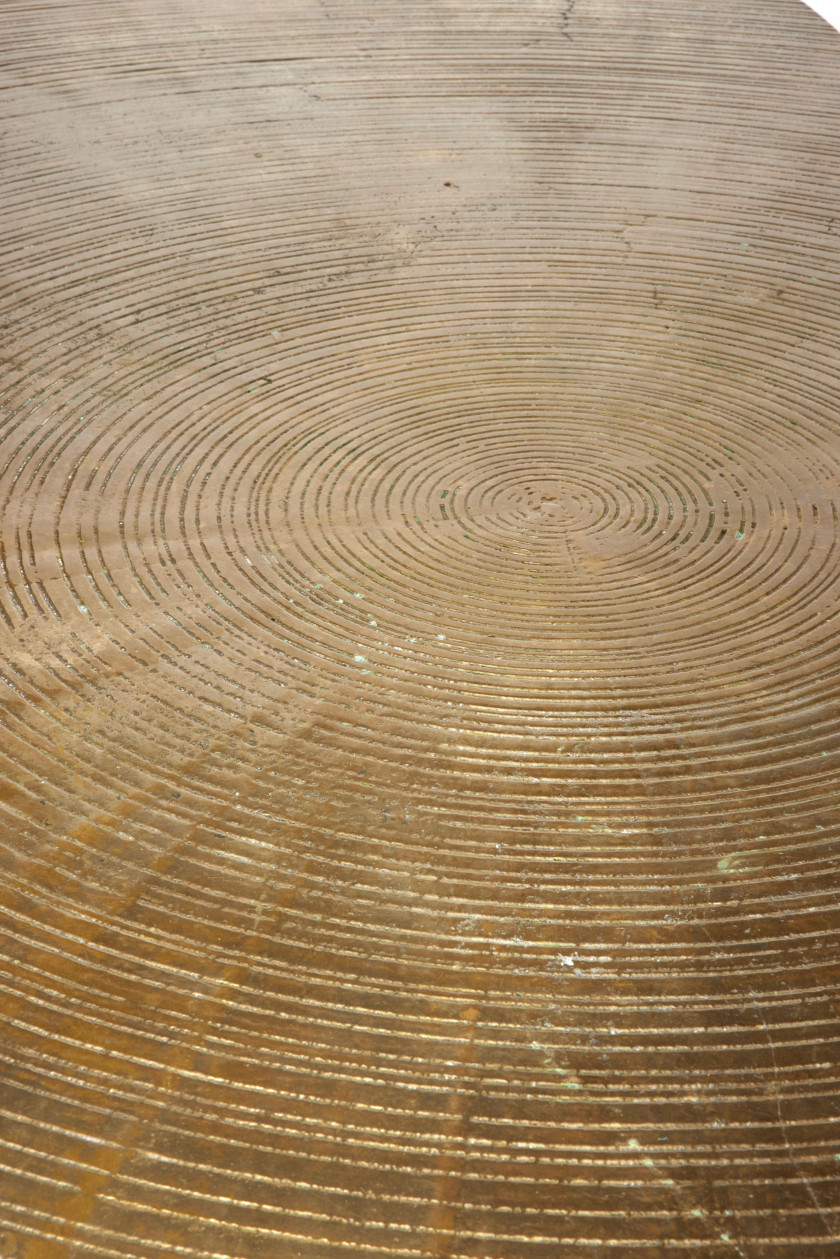 Ado CHALE Né en 1928 Grande table «Goutte d’eau» - 2012