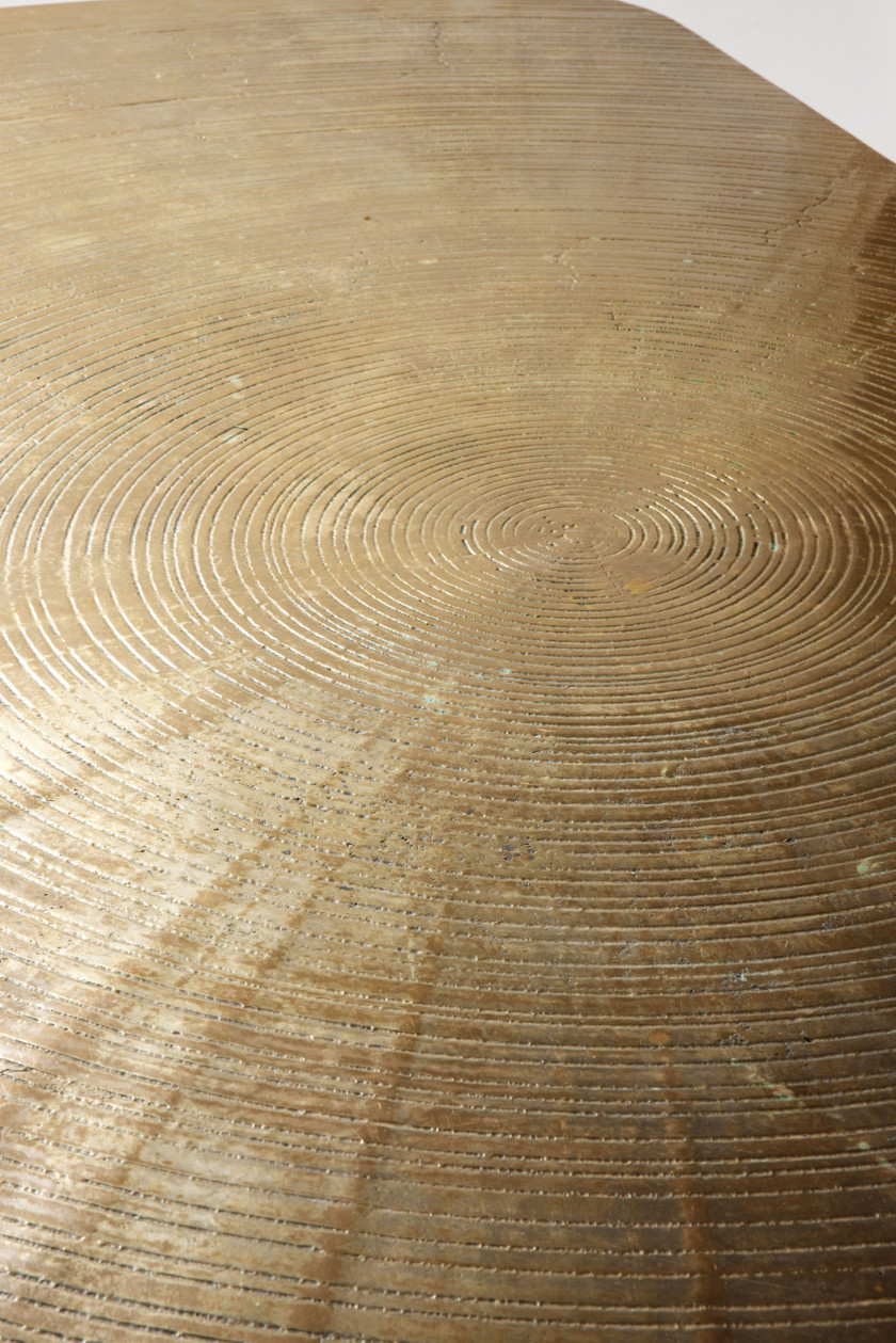 Ado CHALE Né en 1928 Grande table «Goutte d’eau» - 2012