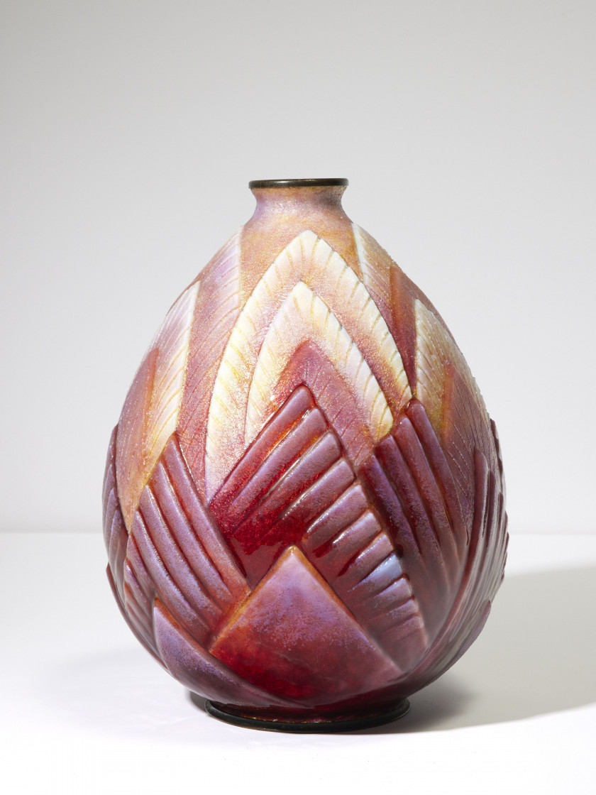 Camille FAURÉ 1874-1956 Vase forme «Primerose» - circa 1930