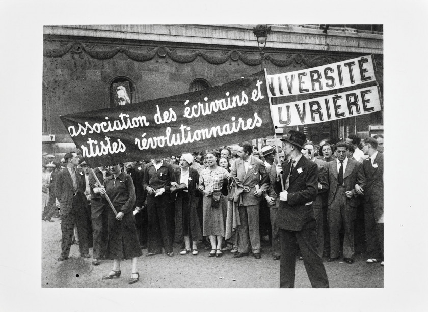 Willy RONIS 1910 - 2009 Anniversaire de la mort de Jean Jaurès au Panthéon - Paris, 1934 Six épreuves argentiques (c. 1990)