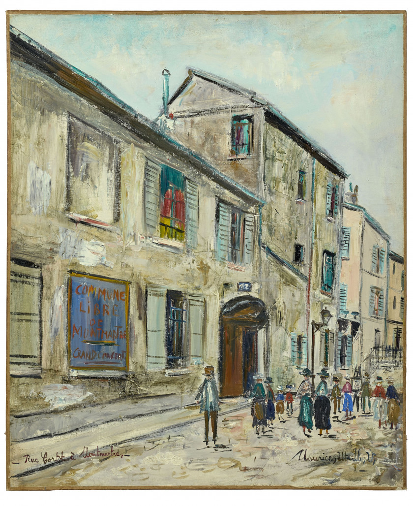 Maurice UTRILLO 1883 - 1955 Ancien atelier d'Utrillo à Montmartre ou Rue Cortot à Montmartre - circa 1931-1932 Huile sur toile