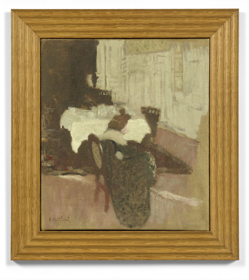 Edouard VUILLARD 1868 - 1940 Femme devant une table servie - 1901 Huile sur toile