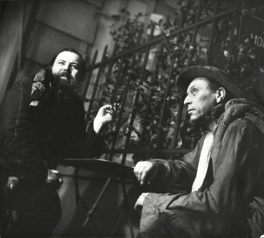 Willy RONIS 1910 - 2009 Louis Jouvet et Christian Bérard dans La folle de Chaillot, 1946 Épreuve argentique d'époque