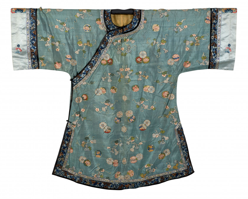 VESTE ET ROBE EN SOIE, Chine, dynastie Qing, époque Guangxu (1875-1908)