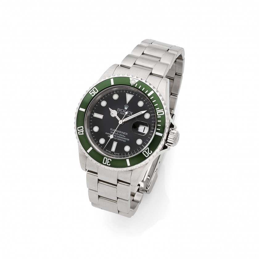 ROLEX  Submariner "Kermit", Ref. 16610LV, N°F059349