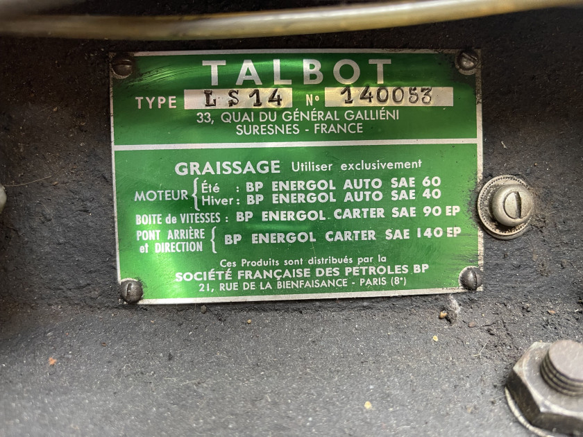 1957 Talbot Lago Sport 2500 (T14 LS)