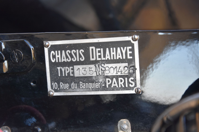 1949 Delahaye 135 MS Coach par Chapron