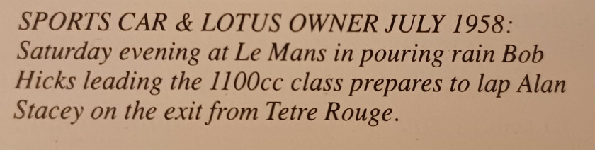 1958 Lotus XI Le Mans Série 2