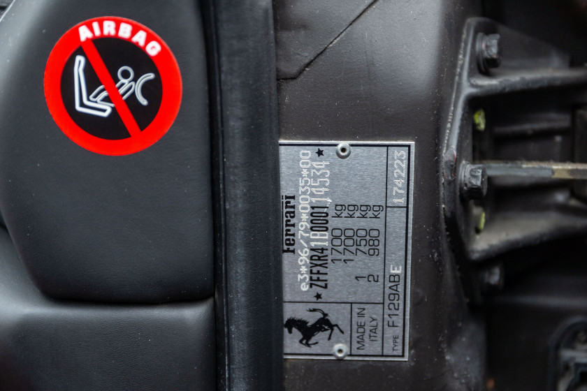 1999 Ferrari F355 berlinette F1  No reserve